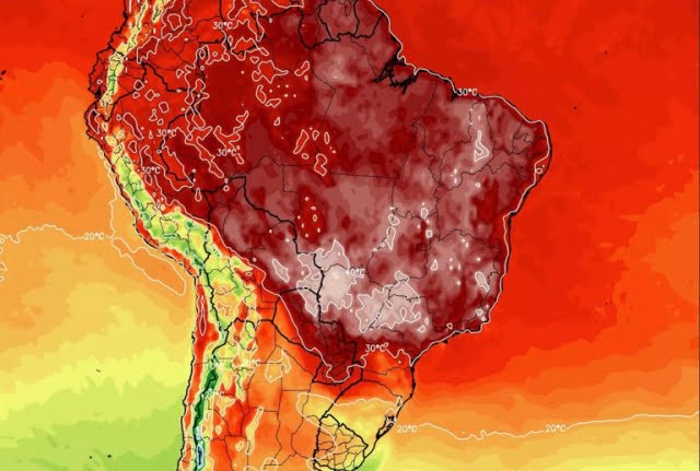 Brasil inabitável regiões calor