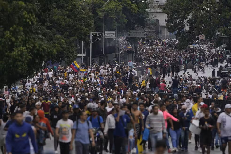 protestos Venezuela Maduro reeleito