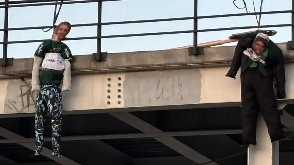 torcida Botafogo bonecos presidentes