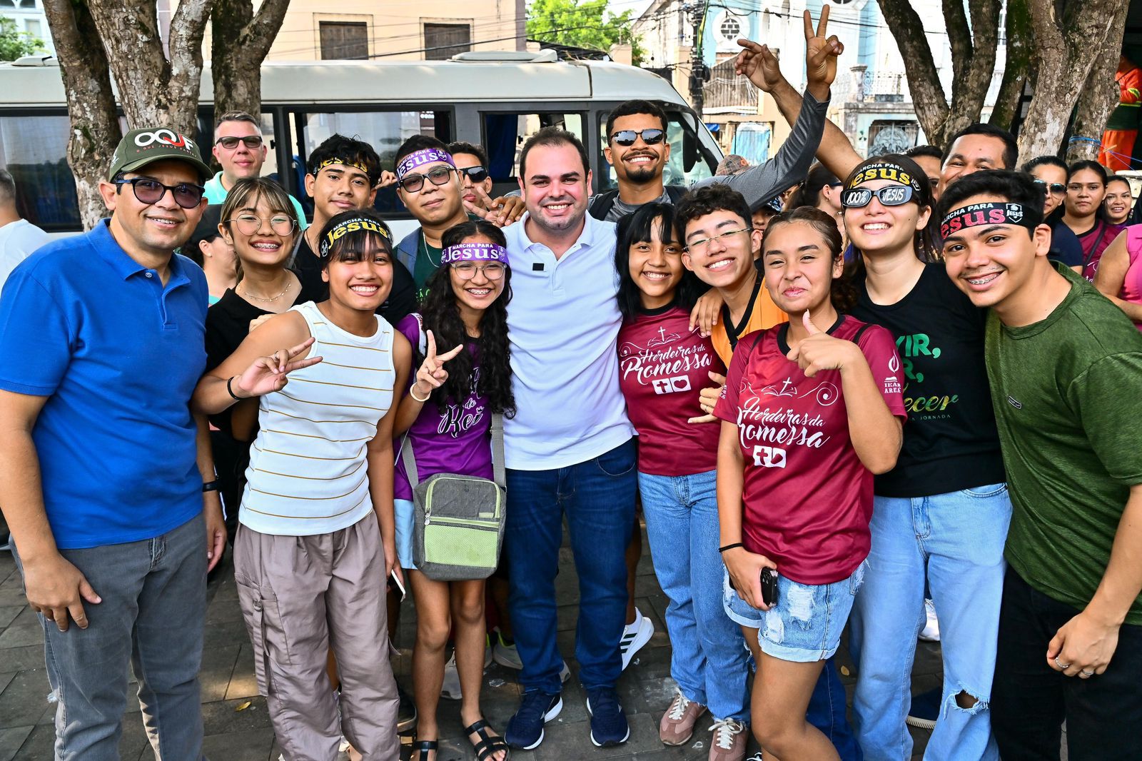 Cidade e jovens na Marcha para Jesus