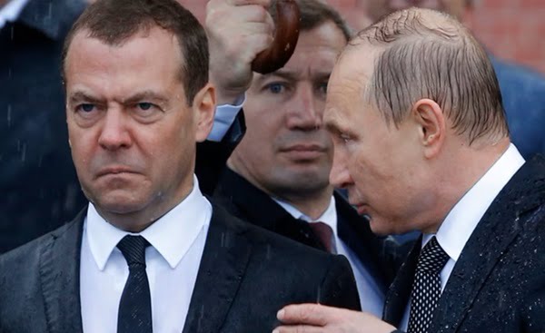 Dmitri Medvedev e Putin