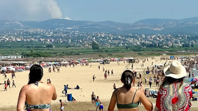 Explosões Líbano Cidade Tiro