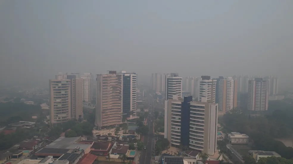 fumaça em manaus nesta terça