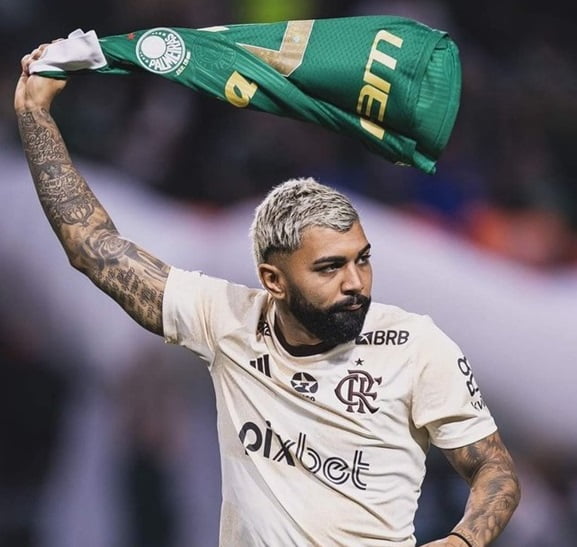 Flamengo Gabigol camisa Palmeiras