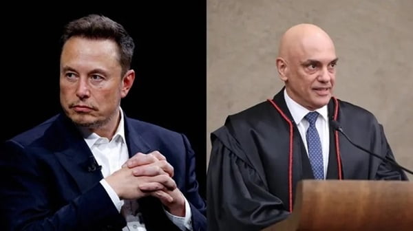 Elon Musk e Alexandre de Moraes