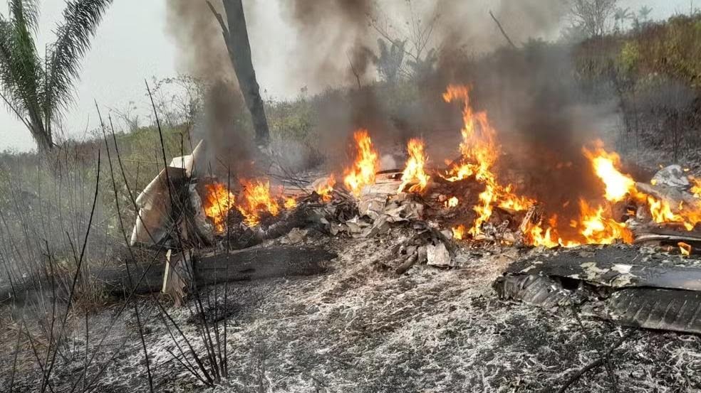 avião caiu mato grosso