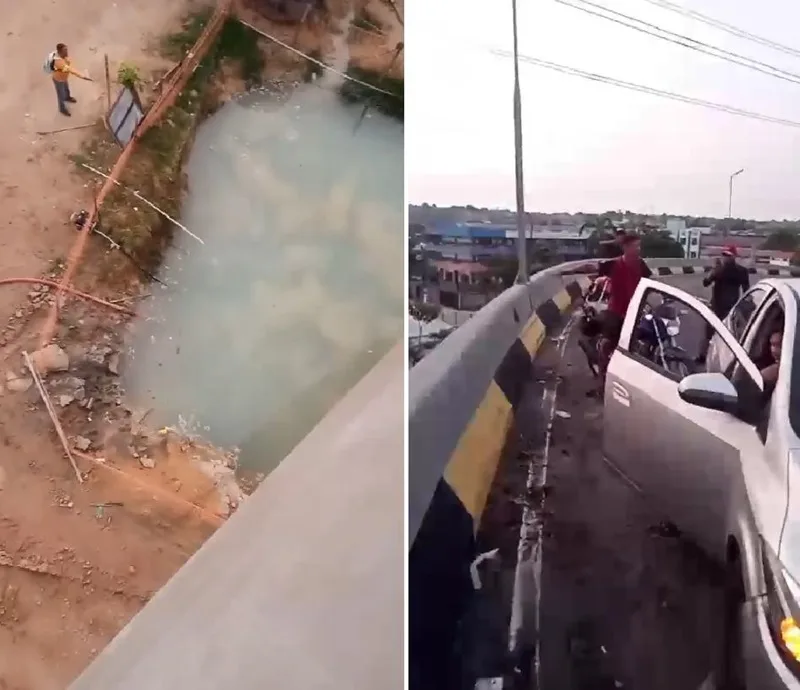 motociclista queda viaduto Manaus