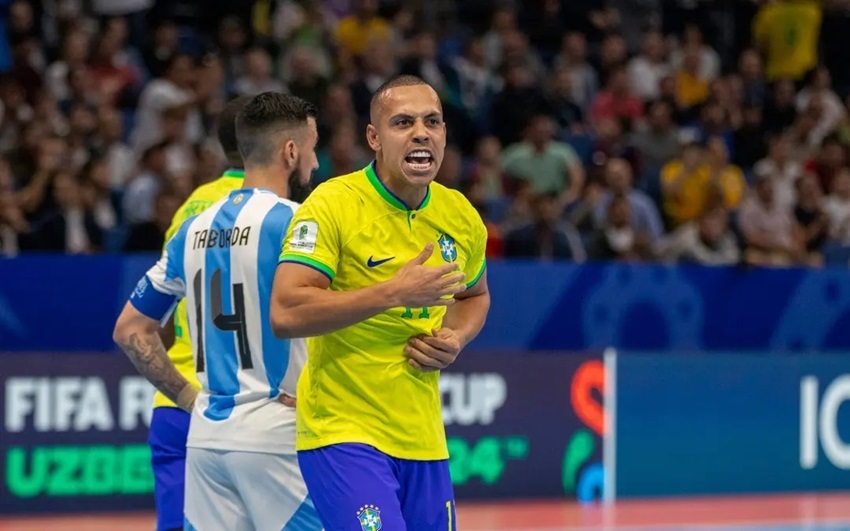 Brasil vence Argentina Futsal