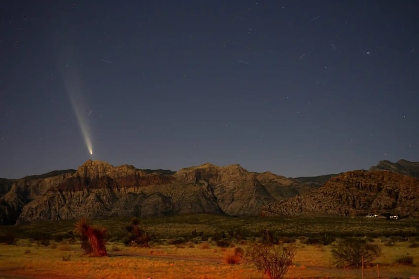 passagem Cometa astrônomos fotos