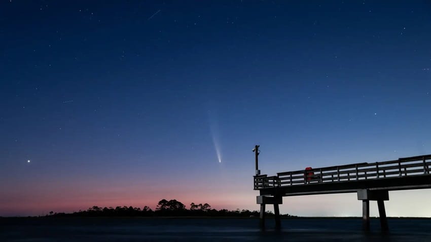 passagem Cometa astrônomos fotos