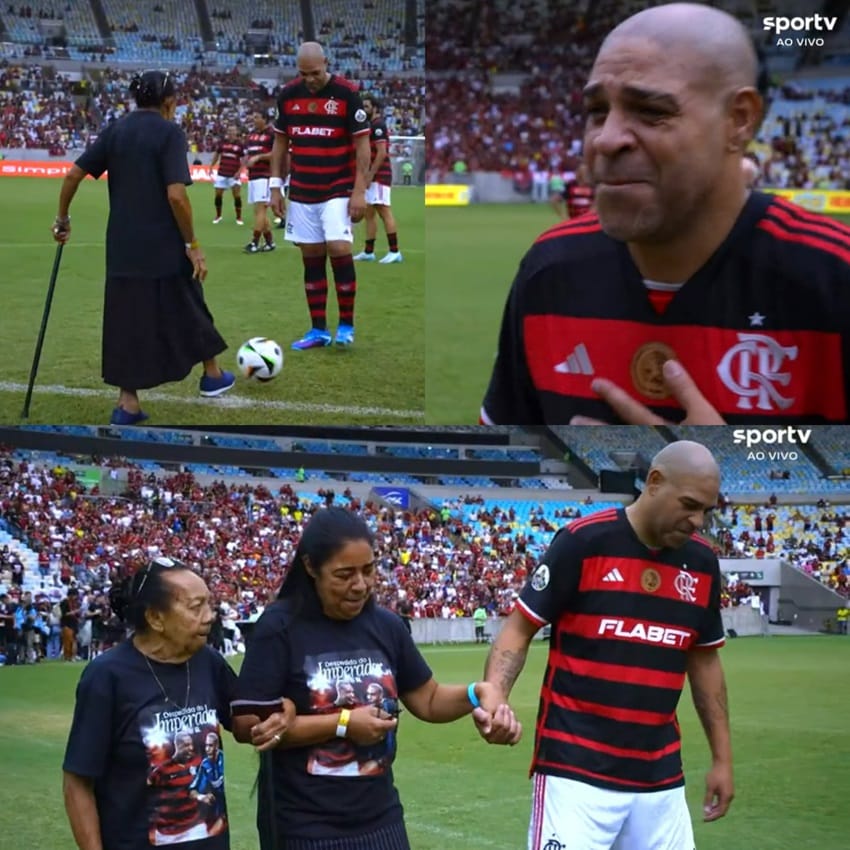 Sua mãe Rosilda e sua avó Dona Wanda que deu o pontapé inicial. Imagem: Reprodução / SportTv