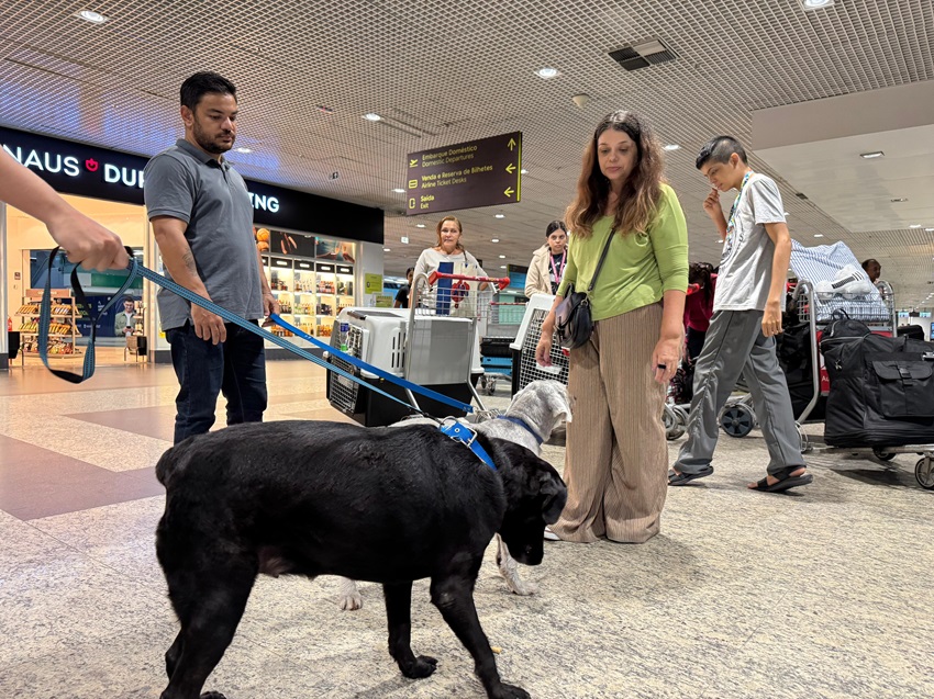 Após denúncia da deputada Joana Darc, família atípica consegue embarcar em avião com animais de suporte emocional