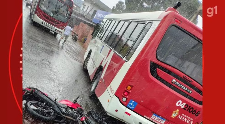 Motociclista de aplicativo morre em colisão com ônibus na Zona Leste de Manaus