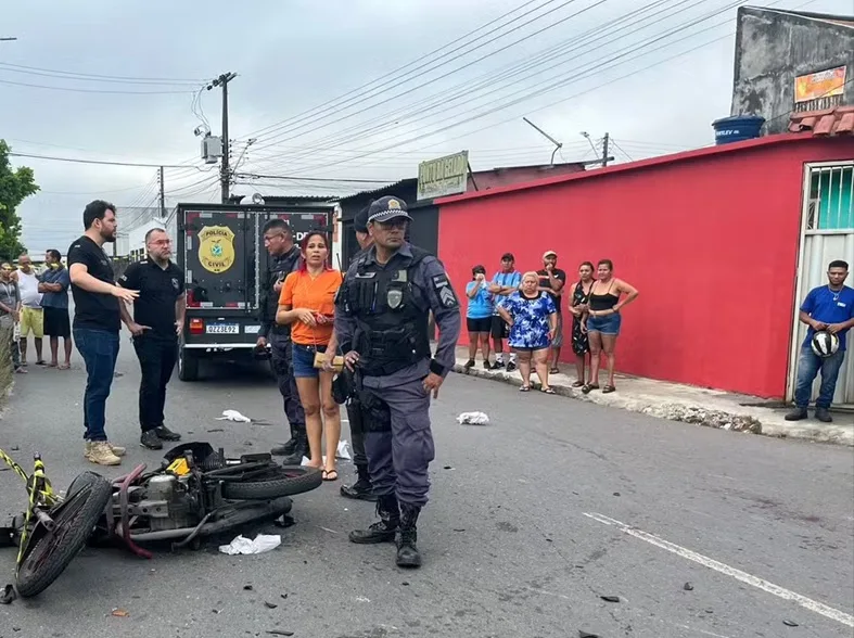 Motociclista morre após colisão frontal na Zona Norte de Manaus