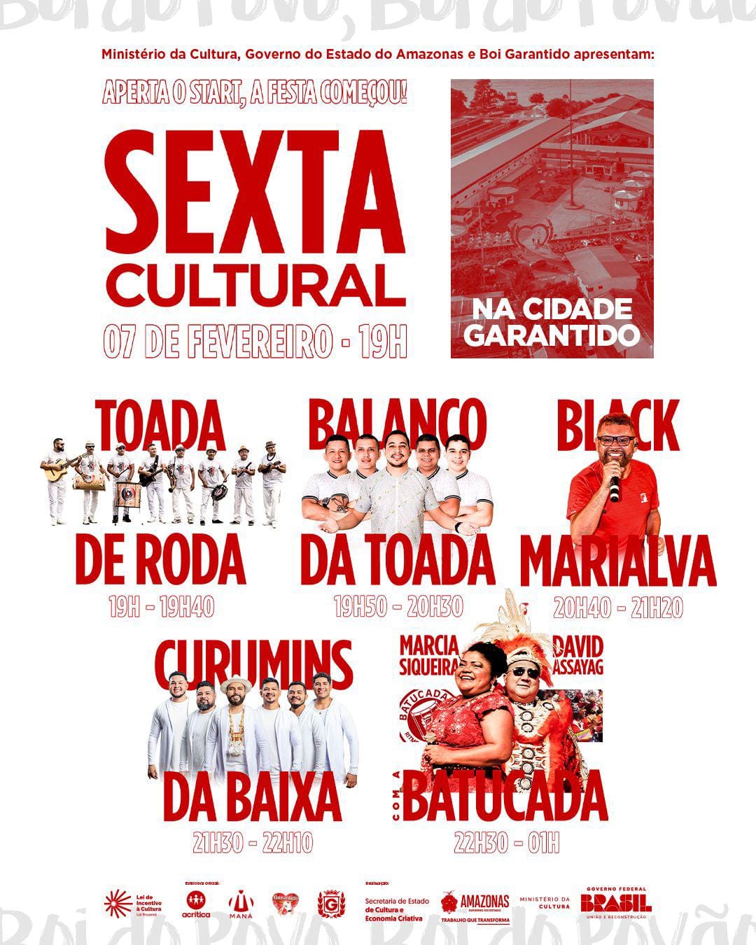 Primeira Sexta Cultural de 2025: Atrações Imperdíveis na Cidade Garantido