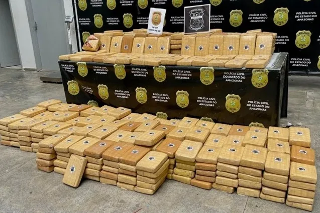 Polícia apreende meia tonelada de maconha avaliada em R$ 10 milhões no Amazonas