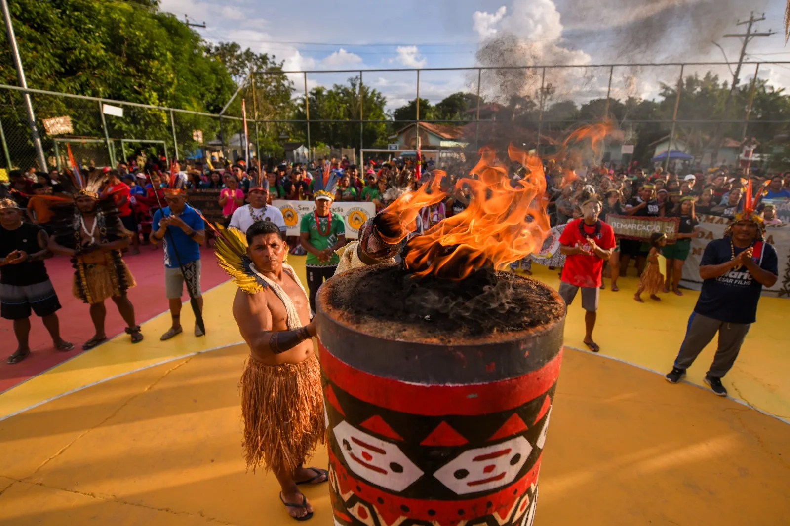 No Amazonas, mais de três mil indígenas realizam festival e jogos indígenas