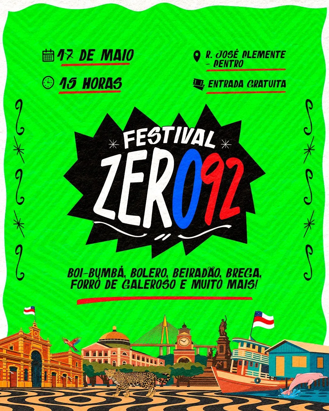Vem aí o Festival Zero 92: música, arte e identidade cultural amazonense em destaque