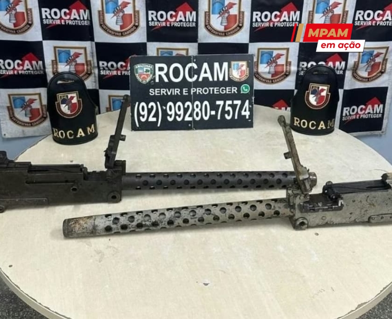 Justiça atende recurso do MPAM e decreta prisão preventiva de policial preso com metralhadoras de guerra em Manaus