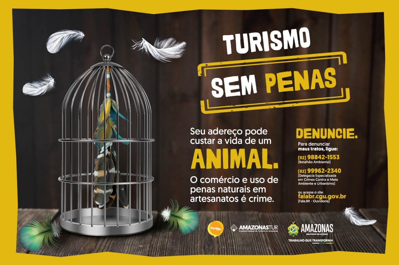 Festival de Parintins 2025: Amazonastur reforça campanha “Turismo sem Penas” para prevenir uso ilegal de penas naturais