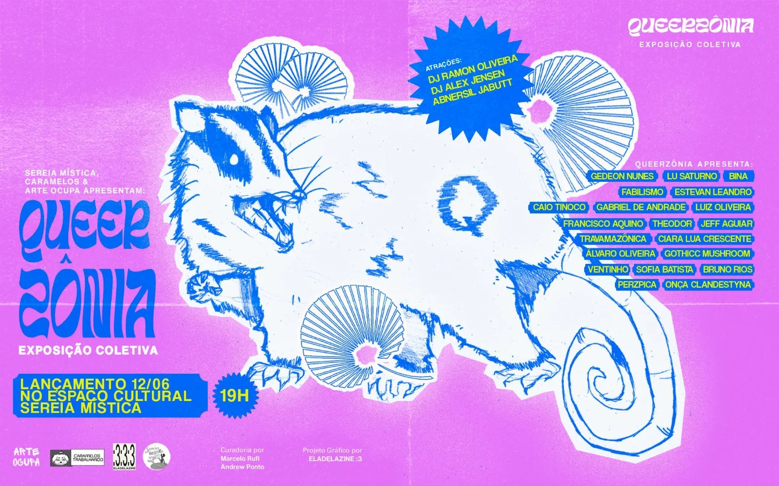 QUEERZÔNIA reúne mais de 20 artistas LGBTQIAPN+ em mostra no Centro de Manaus durante mês do Orgulho