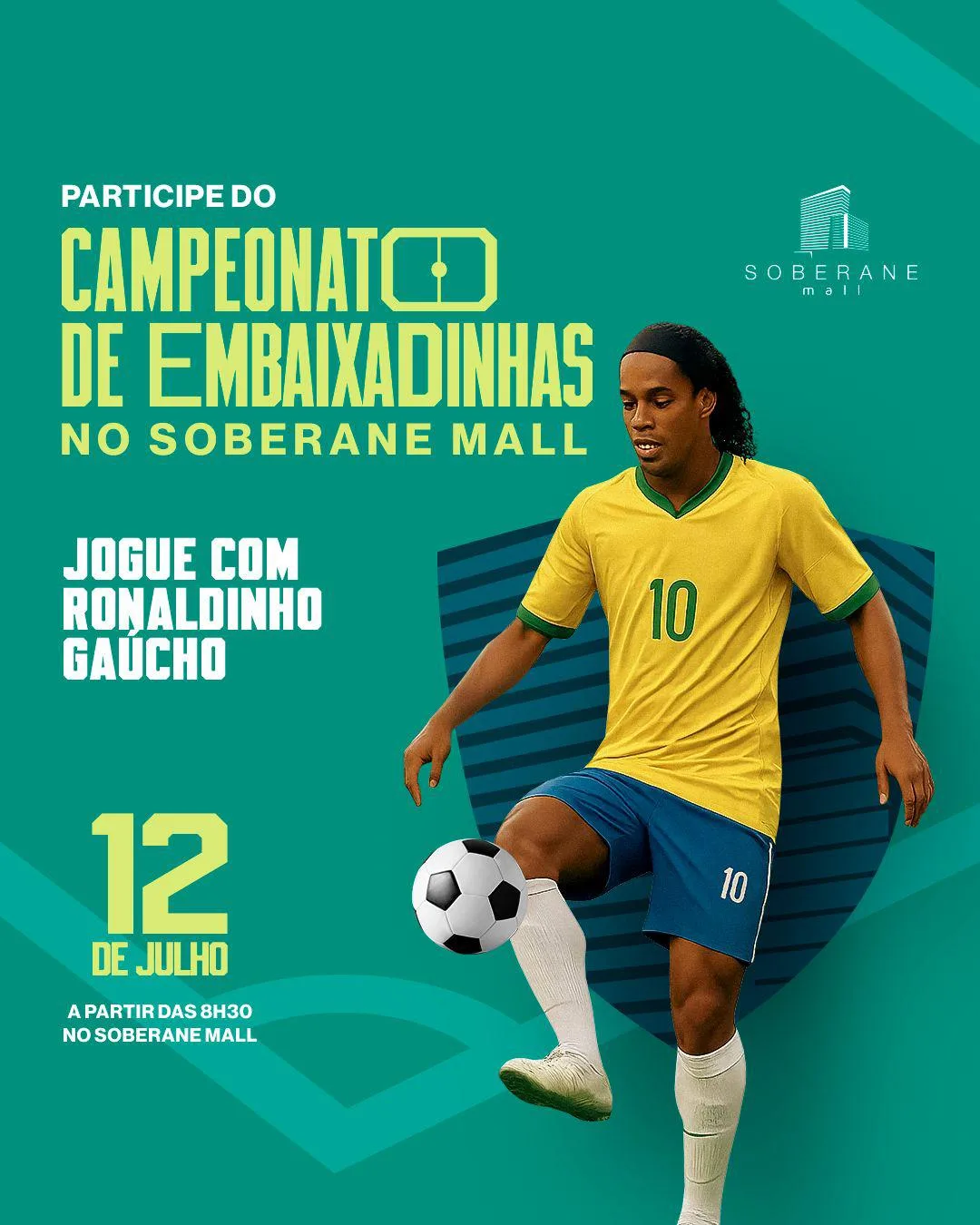 Jogo das Estrelas com Ronaldinho Gaúcho promove Campeonato de Embaixadinhas com inscrições gratuitas em Manaus