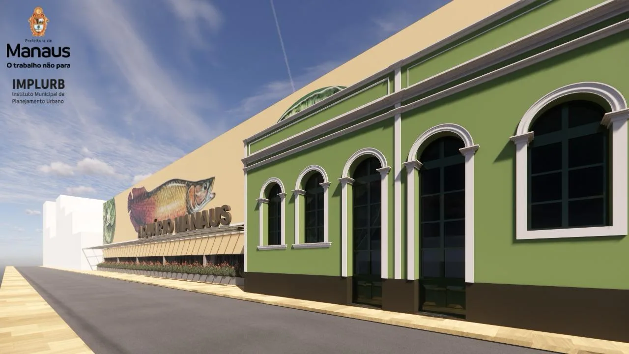 Manaus terá aquário municipal com peixes amazônicos e rooftop com vista para o rio Negro