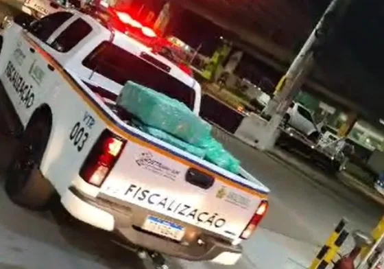 Motorista é preso com mais de meia tonelada de maconha após fugir de blitz em Manaus