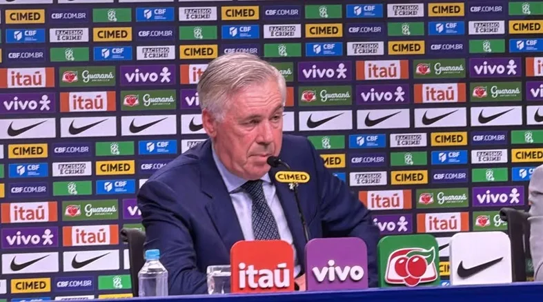 Ancelotti convoca Seleção para enfrentar Chile e Bolívia nas Eliminatórias