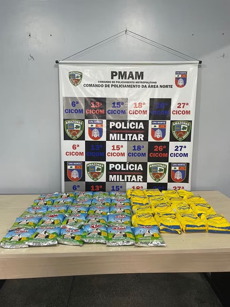 Adolescentes são apreendidas após furtarem 42 pacotes de leite em supermercado de Manaus