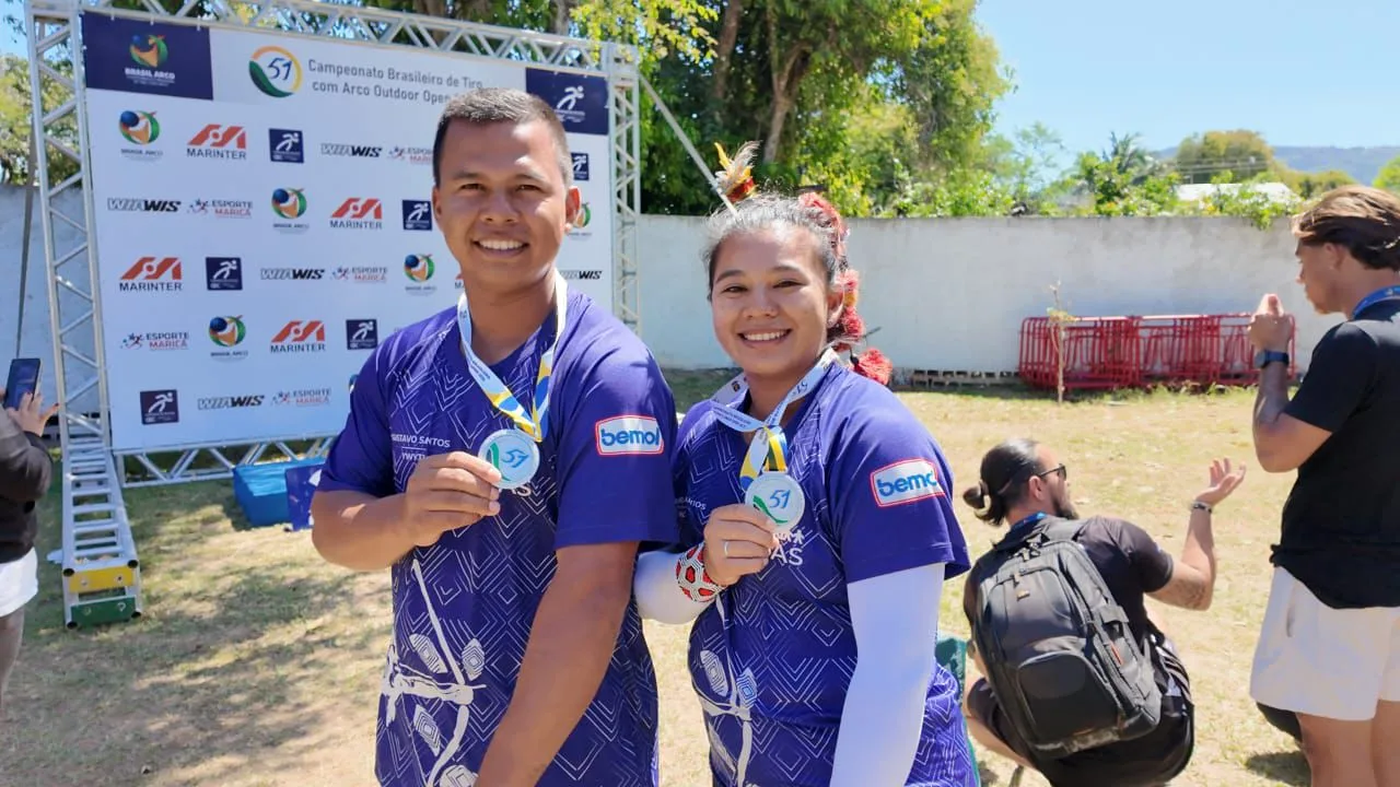 Arqueiros indígenas do Amazonas conquistam medalha de prata no Campeonato Brasileiro de Tiro com Arco