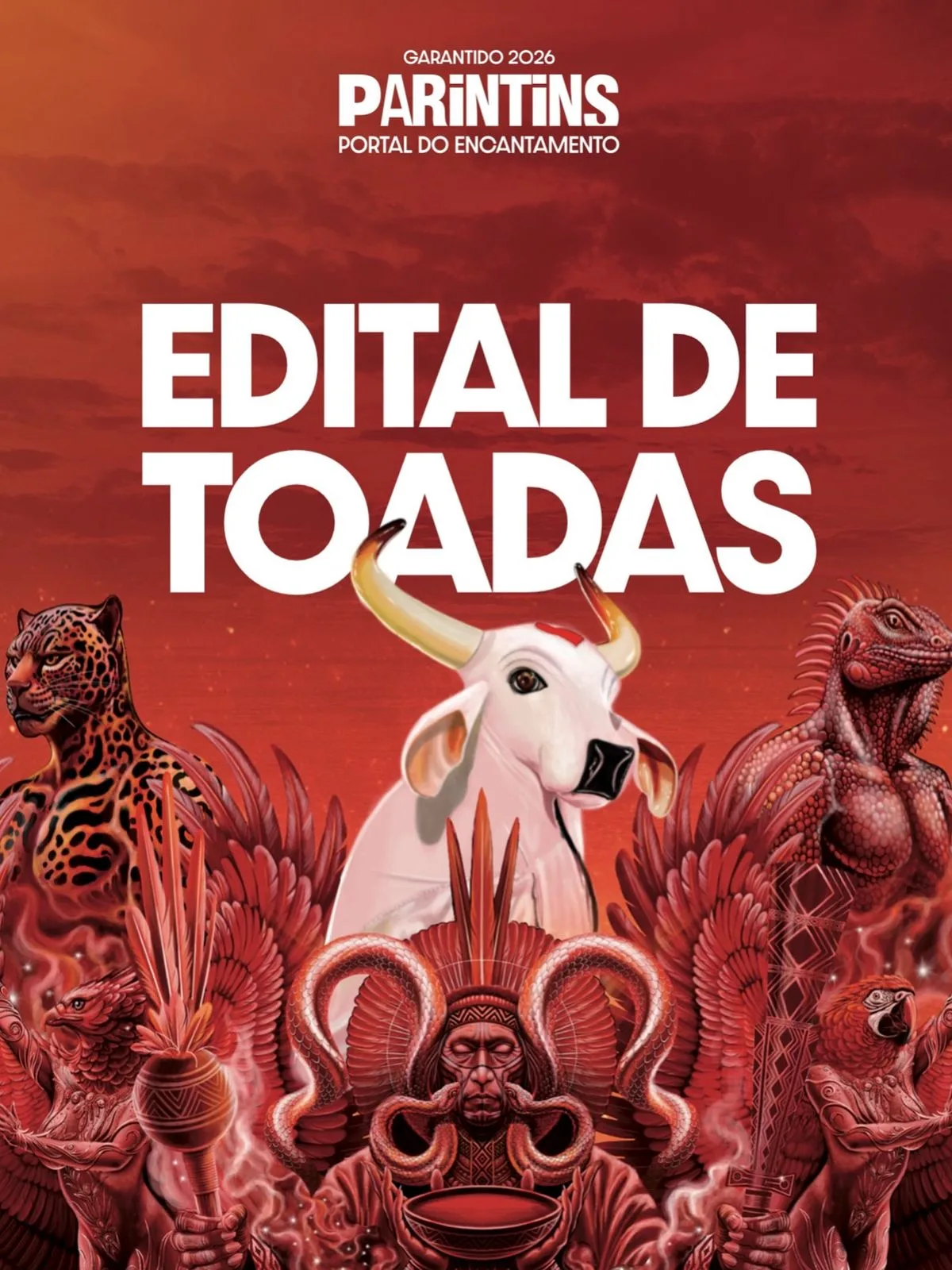 Boi Garantido sai na frente e lança edital de toadas para o álbum 2026 “Parintins: Portal do Encantamento”