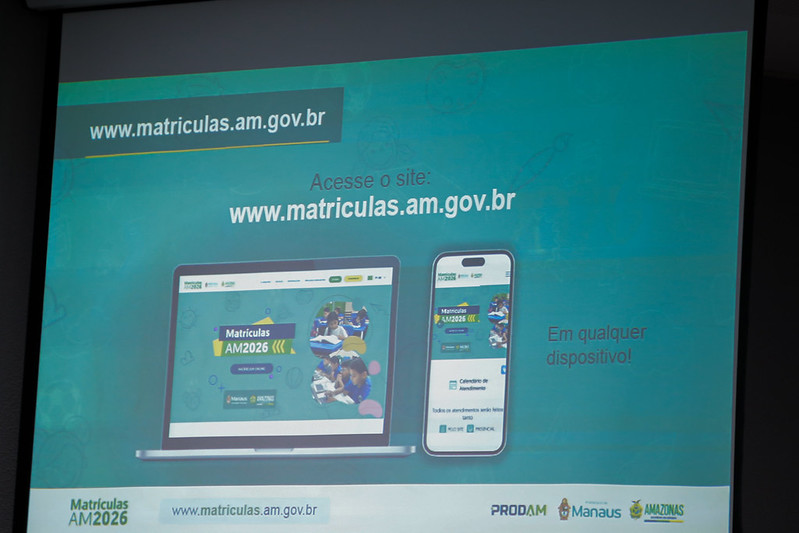 Prefeitura de Manaus e Governo do Amazonas divulgam calendário de Matrículas 2026