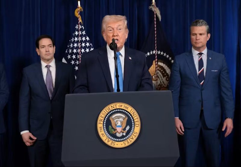 Trump fala sobre ataque à Venezuela — Foto: Reuters/Jonathan Ernst