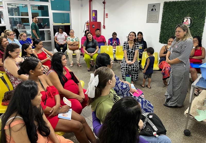 Grupo de grávidas de unidade de saúde realiza primeiro encontro de 2026