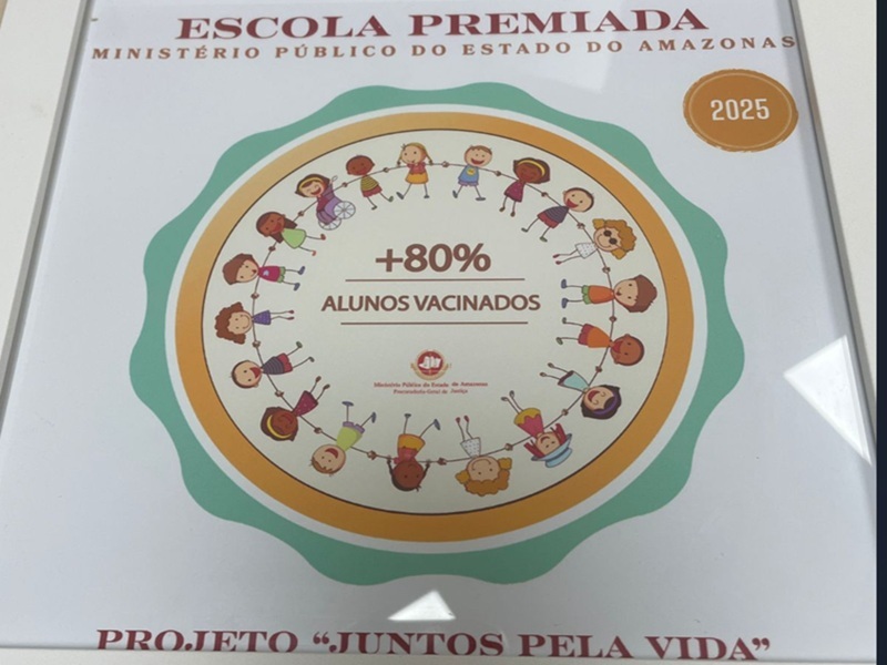 MPAM entrega selo “Juntos Pela Vida” à escola estadual