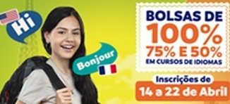 Bolsa Idiomas 2026: Prefeitura abre inscrições para cursos com bolsas de até 100% de desconto