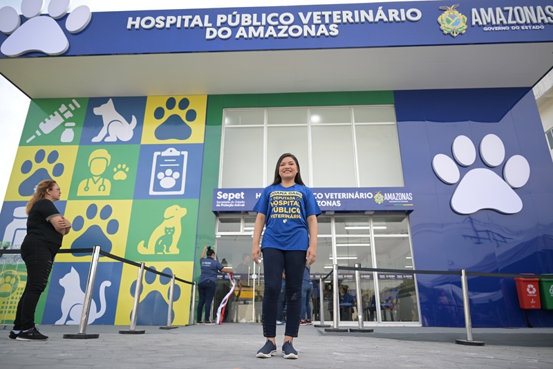 Joana Darc celebra seis meses do Hospital Público Veterinário do Amazonas