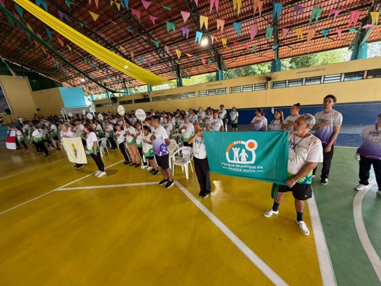 Prefeitura abre 13ª edição dos Jogos Internos do Parque Municipal do Idoso com 166 atletas.